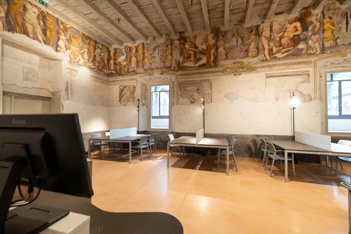 Biblioteca  umanistica sala fregio